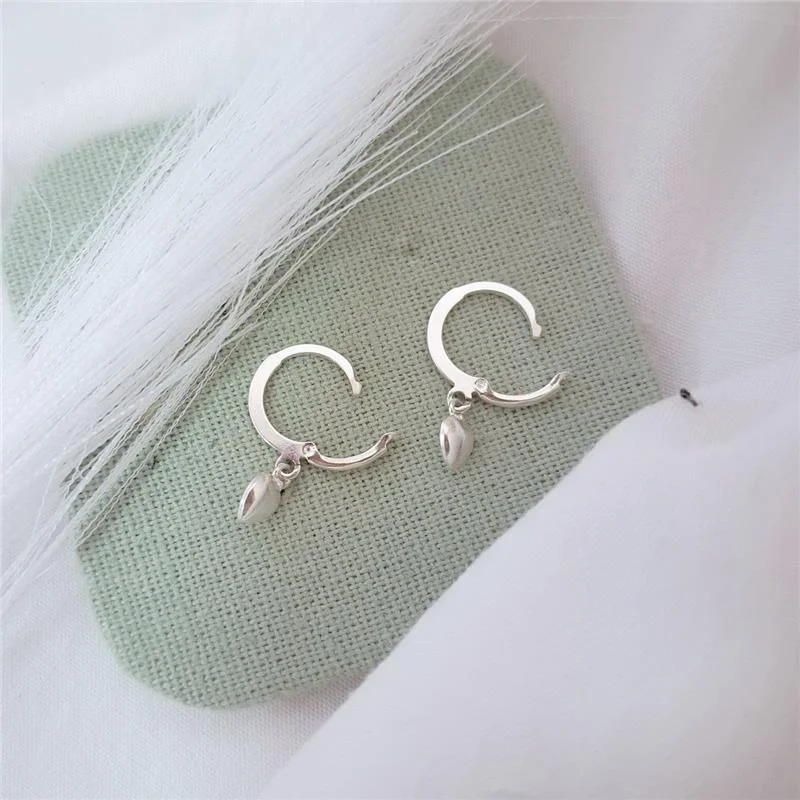 BRINCO PRATA 925 INFANTIL ARGOLINHA CLICK PINGENTE CORAÇÃO