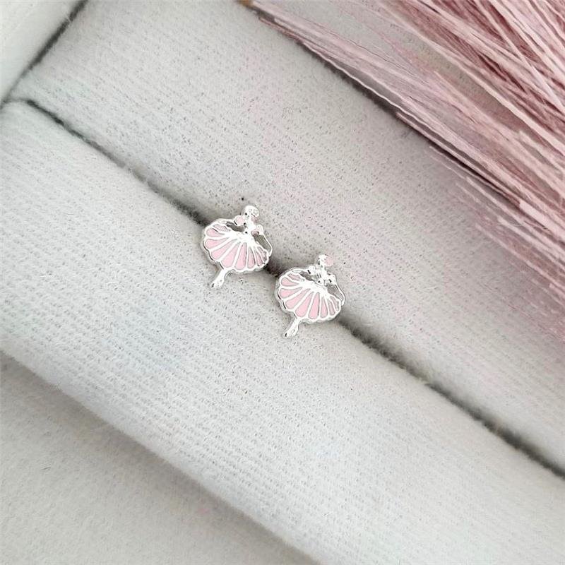 BRINCO PRATA 925 INFANTIL BAILARINA