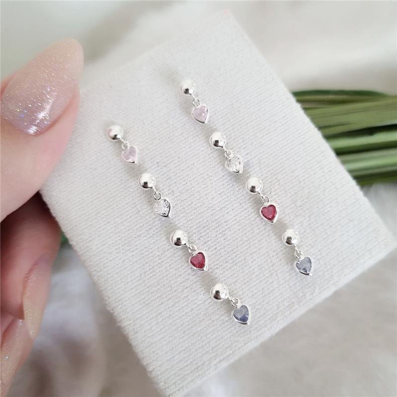 BRINCO PRATA 925 INFANTIL CORAÇÃO PENDURADO