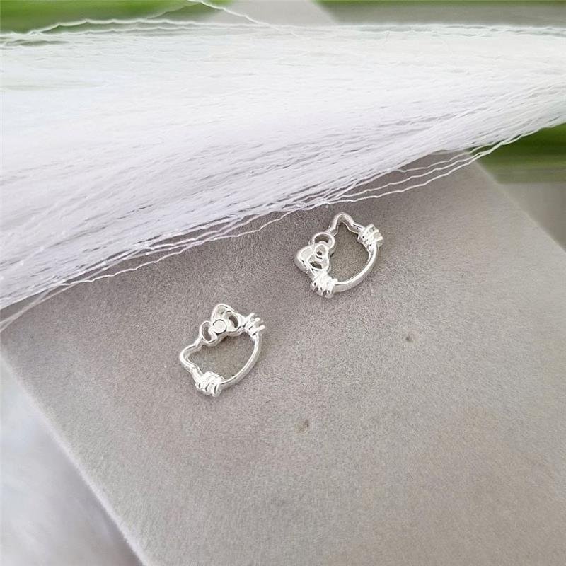 BRINCO PRATA 925 INFANTIL HELLO KITTY