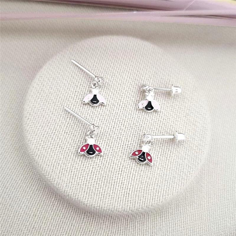 BRINCO PRATA 925 INFANTIL JOANINHA ASA ABERTA