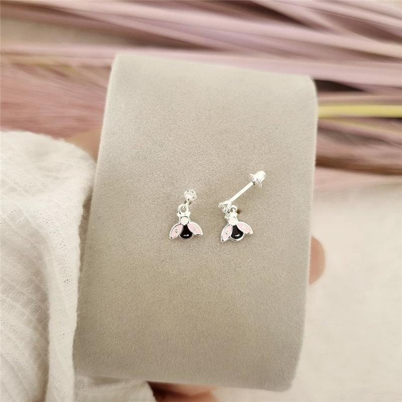 BRINCO PRATA 925 INFANTIL JOANINHA ASA ABERTA