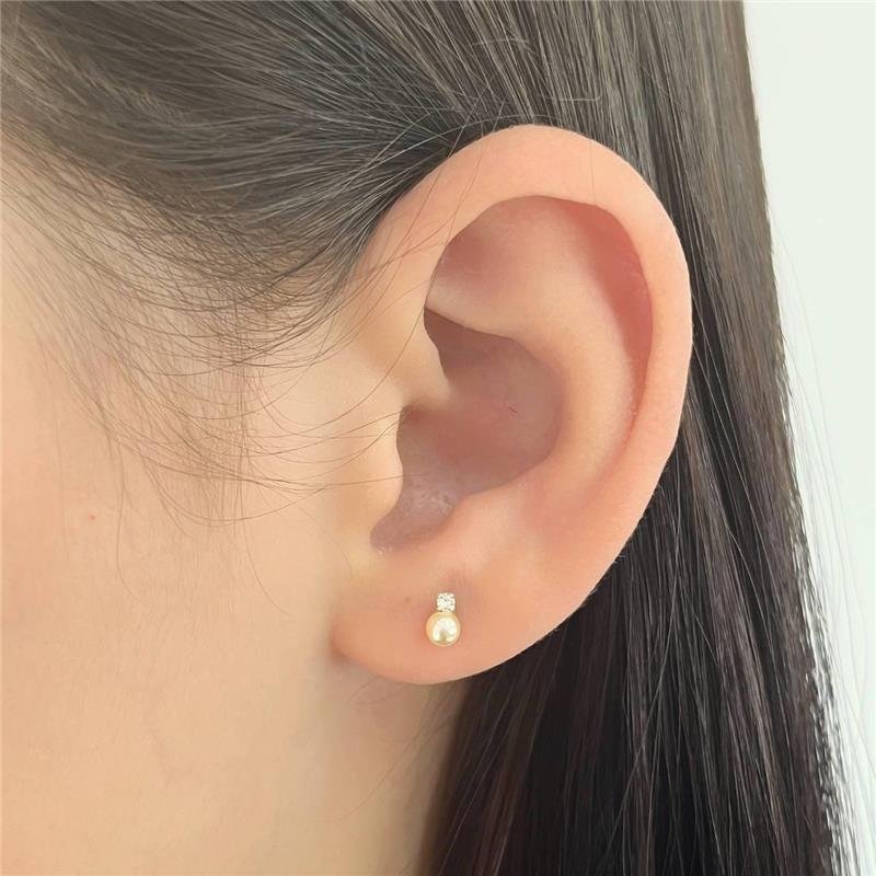 BRINCO PRATA 925 INFANTIL MICROZIRCÔNIA E PÉROLA