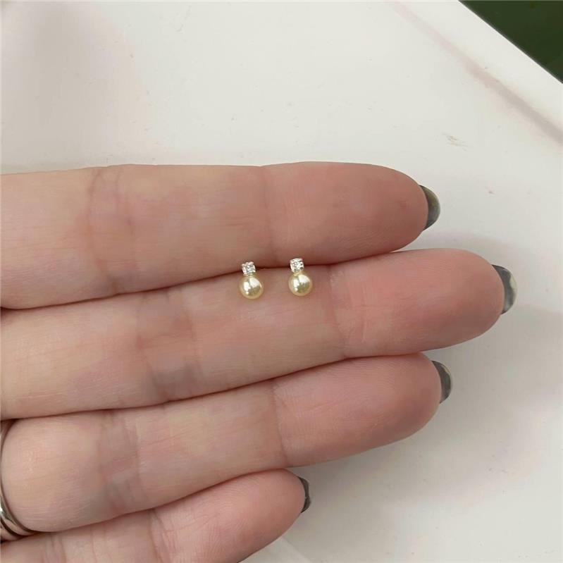 BRINCO PRATA 925 INFANTIL MICROZIRCÔNIA E PÉROLA