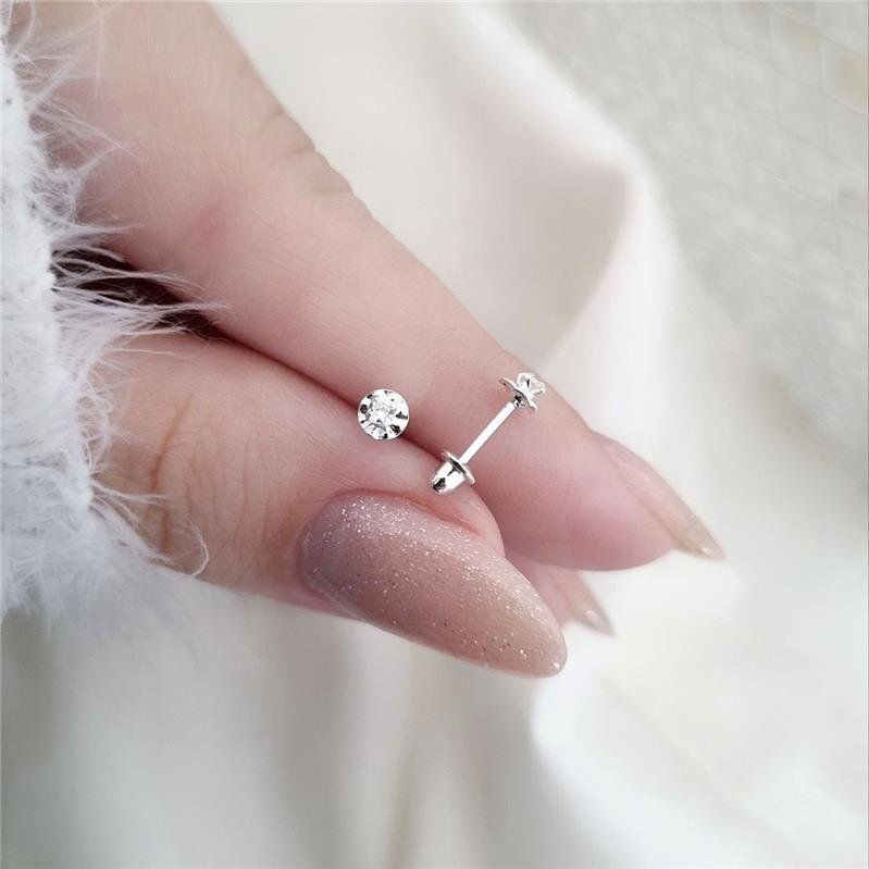 BRINCO PRATA 925 INFANTIL ONDULADO PONTO LUZ