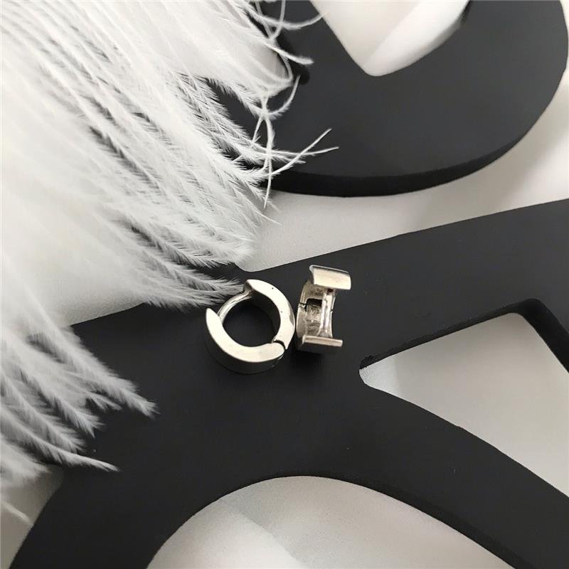 BRINCO PRATA 925 MASCULINO ARGOLA LISA