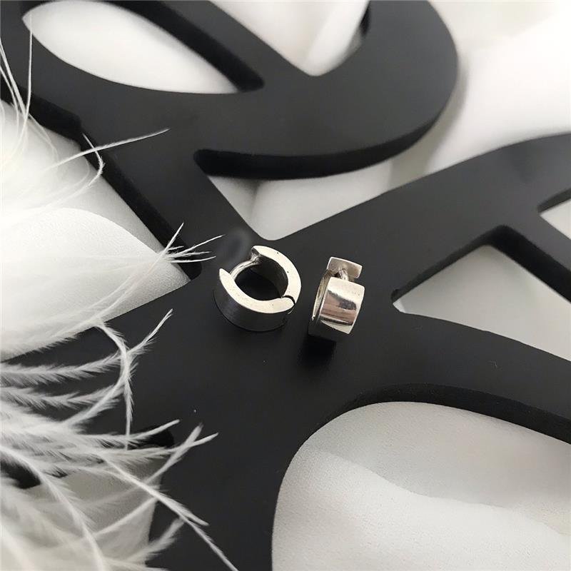 BRINCO PRATA 925 MASCULINO ARGOLA LISA