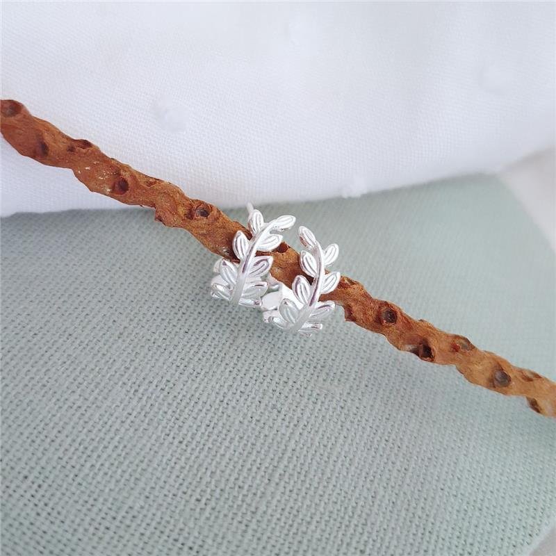  BRINCO PRATA 925 MEIA ARGOLA RAMO