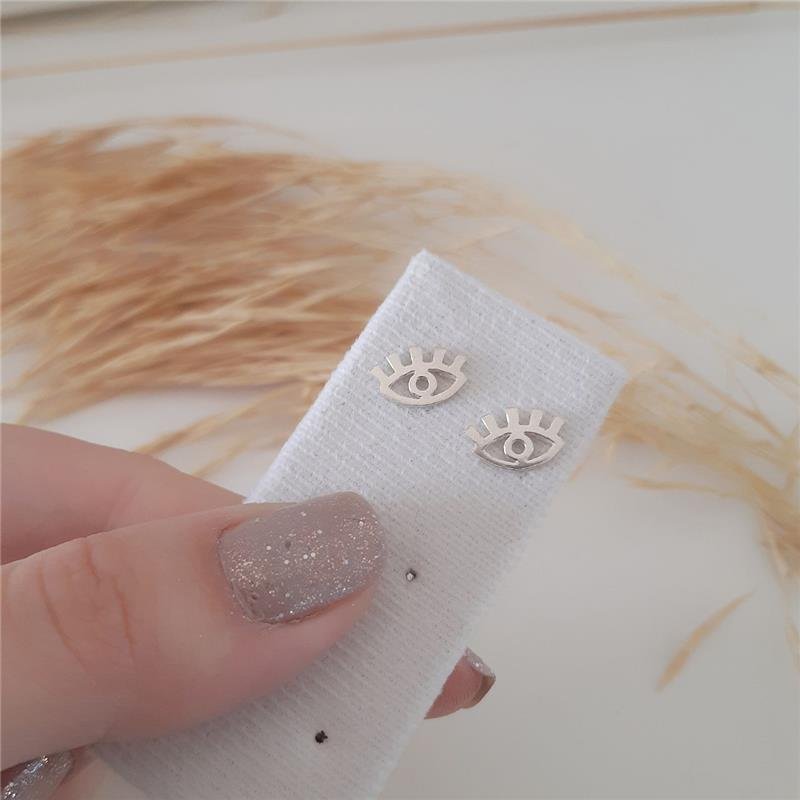 BRINCO PRATA 925 OLHO COM CÍLIOS