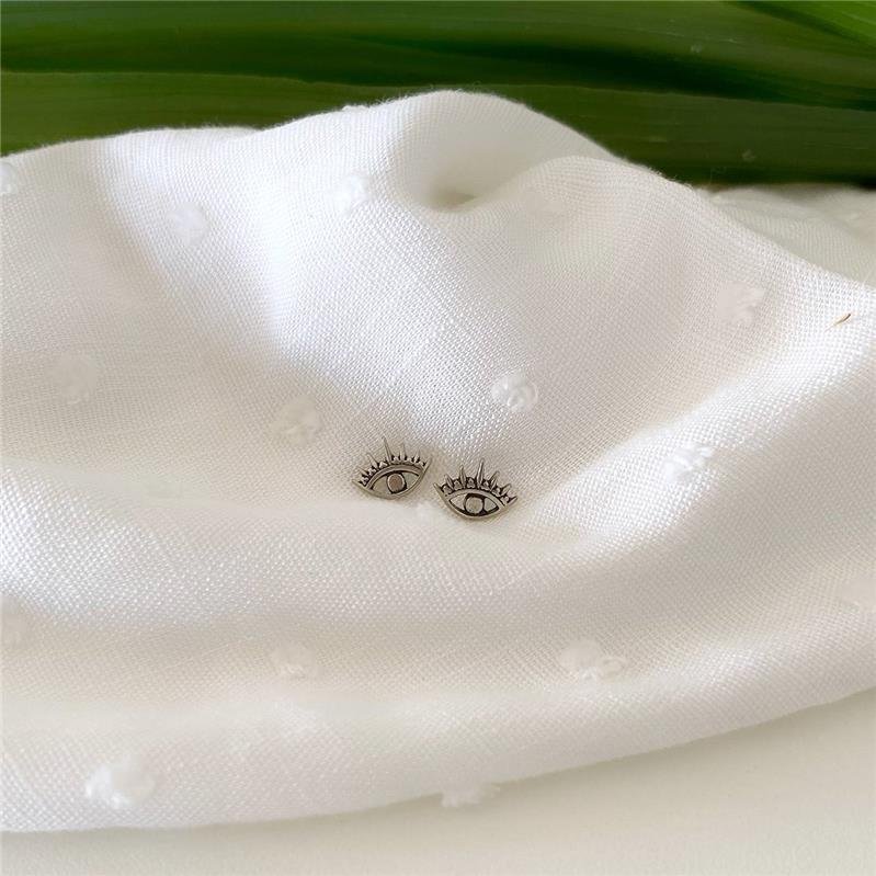 BRINCO PRATA 925 OLHO COM CÍLIOS