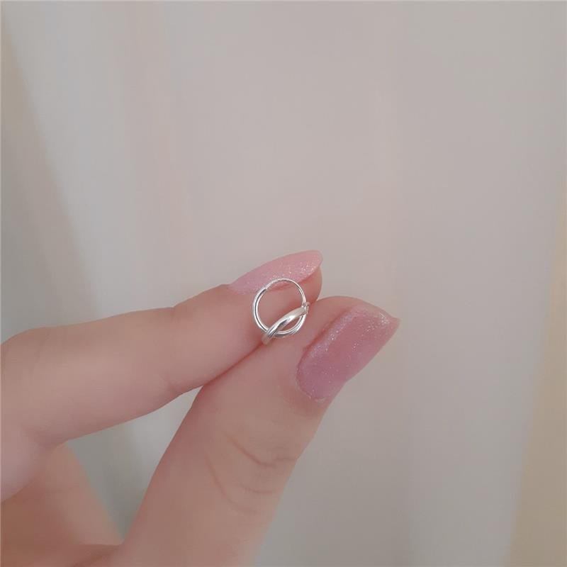 BRINCO PRATA 925 PAR ARGOLINHA LISA