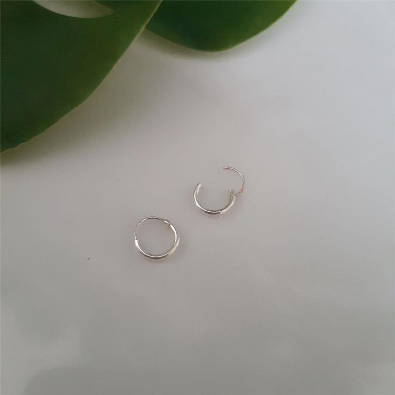 BRINCO PRATA 925 PAR ARGOLINHA LISA