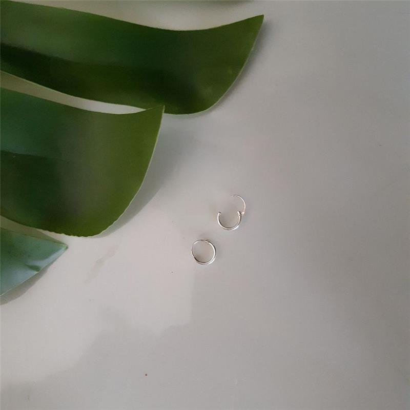 BRINCO PRATA 925 PAR ARGOLINHA LISA