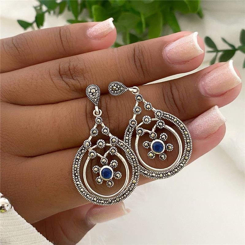 BRINCO PRATA 925 PENDURADOS CIRCULOS