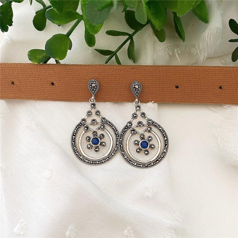 BRINCO PRATA 925 PENDURADOS CIRCULOS