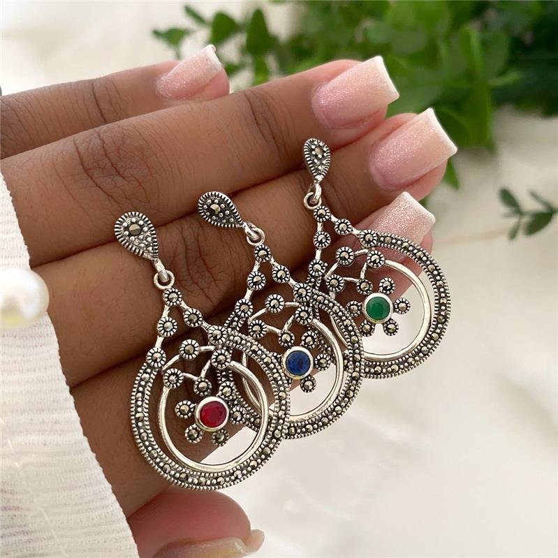 BRINCO PRATA 925 PENDURADOS CIRCULOS