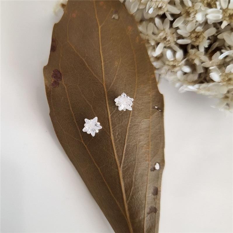 BRINCO PRATA 925 PONTO LUZ ESTRELA 4MM