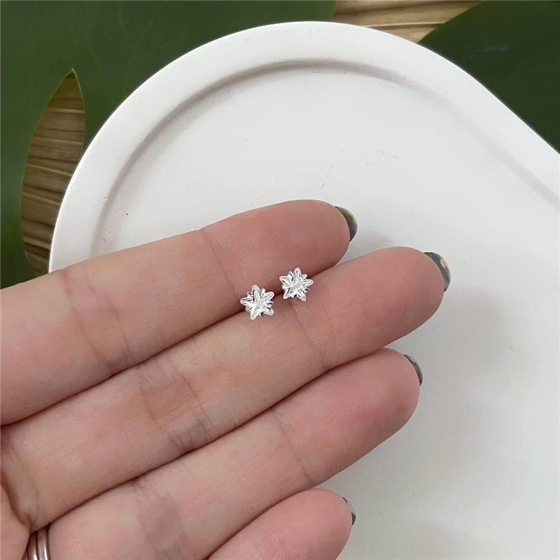 BRINCO PRATA 925 INFANTIL PONTO LUZ ZIRCÔNIA ESTRELA