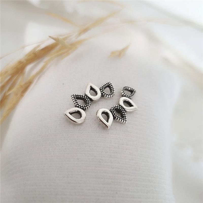 BRINCO PRATA 925 QUATRO GOTAS ARREDONDADO