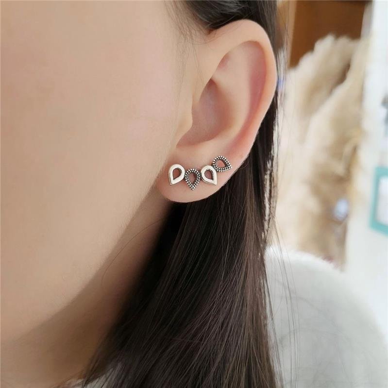 BRINCO PRATA 925 QUATRO GOTAS ARREDONDADO