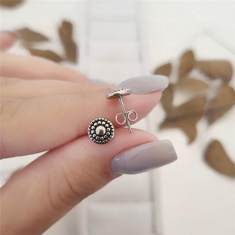 BRINCO PRATA 925 REDONDO COM CÍRCULOS