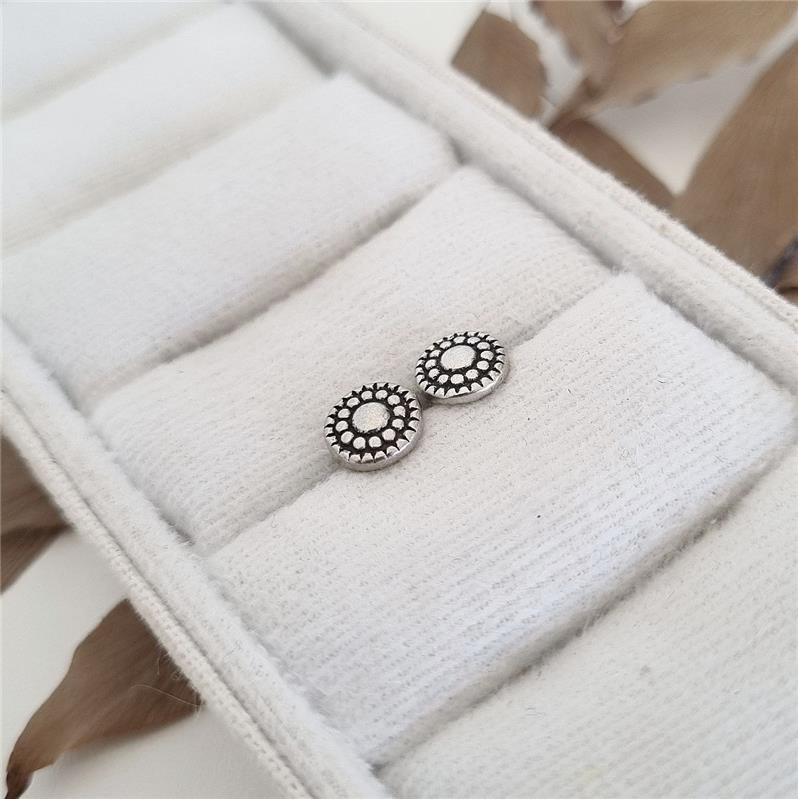 BRINCO PRATA 925 REDONDO COM CÍRCULOS