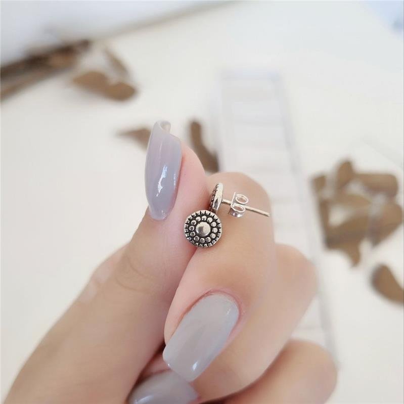 BRINCO PRATA 925 REDONDO COM CÍRCULOS