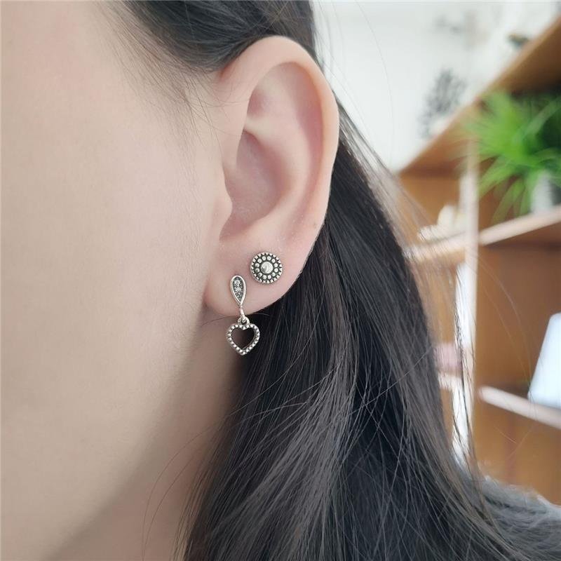 BRINCO PRATA 925 REDONDO COM CÍRCULOS