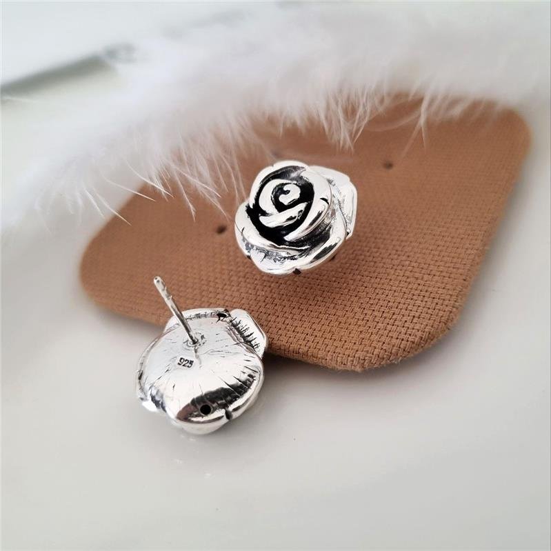 BRINCO PRATA 925 ROSA GRANDE