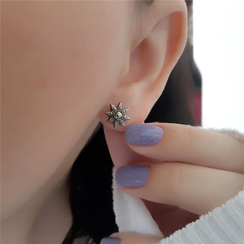 BRINCO PRATA 925 SOL COM PEDRAS