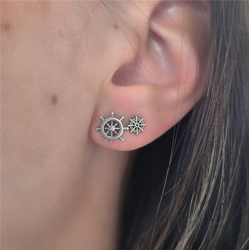 BRINCO PRATA 925 TIMÃO DE NAVIO