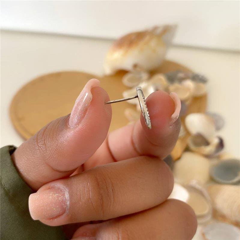 BRINCO PRATA 925 TRÊ CIRCULOS COM PEDRA