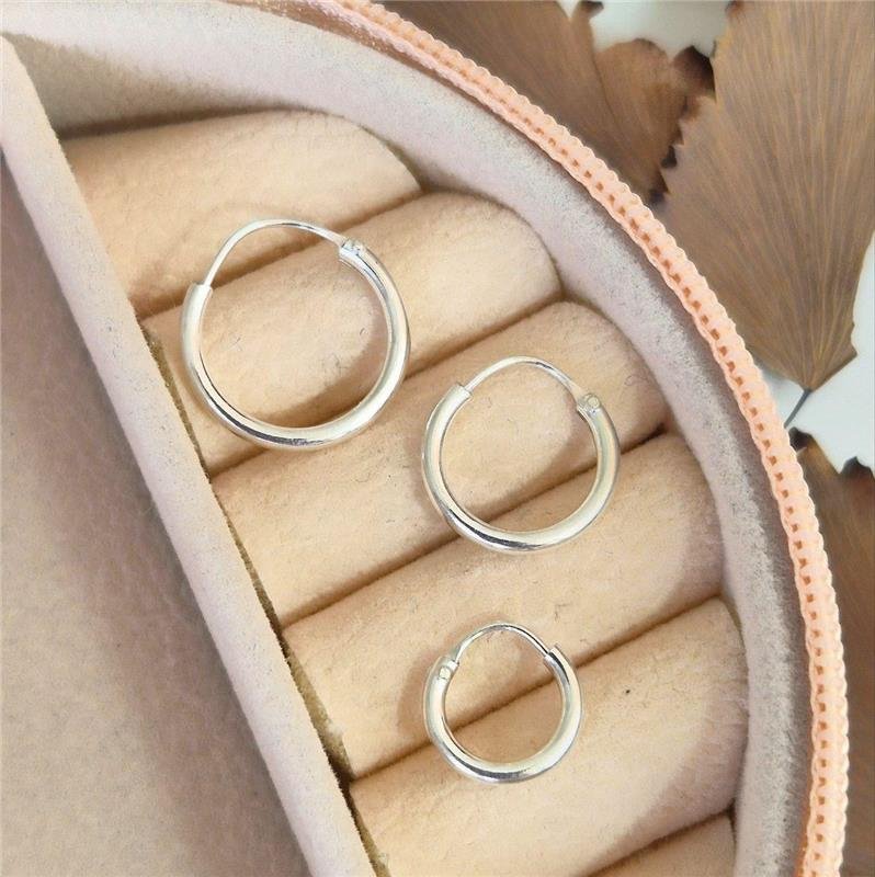 BRINCO PRATA 925 TRIO ARGOLAS LISAS