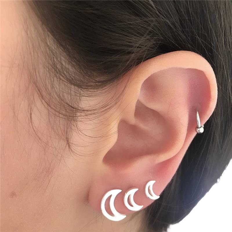 BRINCO PRATA 925 TRIO DE LUA