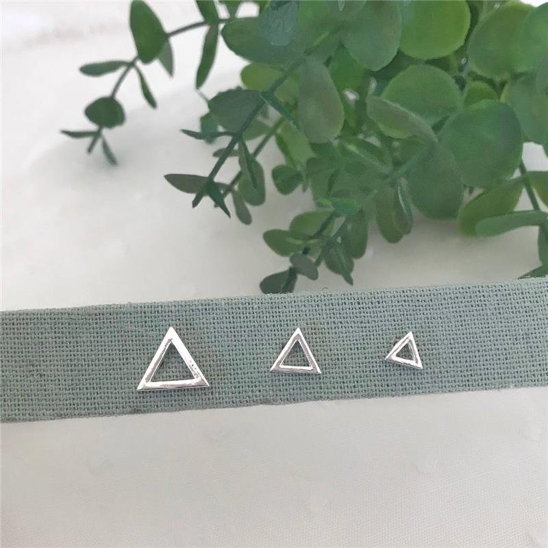 BRINCO PRATA 925 TRIO TRIÂNGULO VAZADO