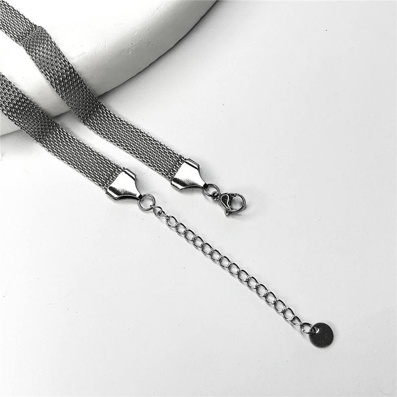 COLAR AÇO INOX 8 MM MALHA ITALIANA