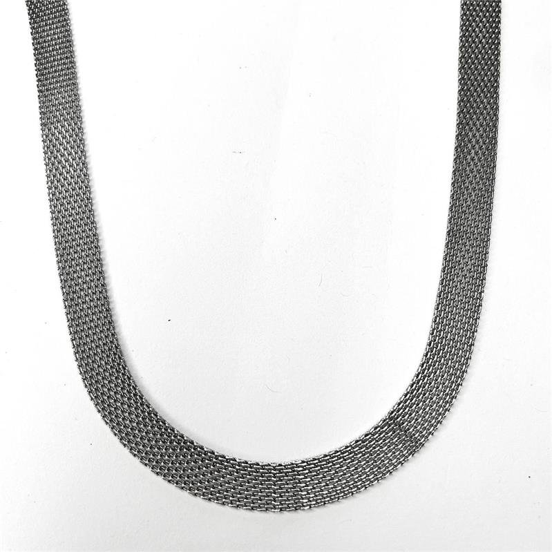 COLAR AÇO INOX 8 MM MALHA ITALIANA