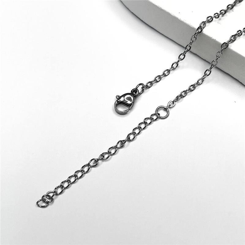 COLAR AÇO INOX ALGEMA ENTRELAÇADA