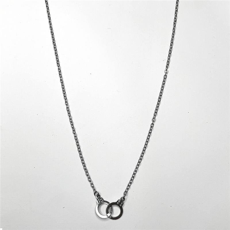 COLAR AÇO INOX ALGEMA ENTRELAÇADA