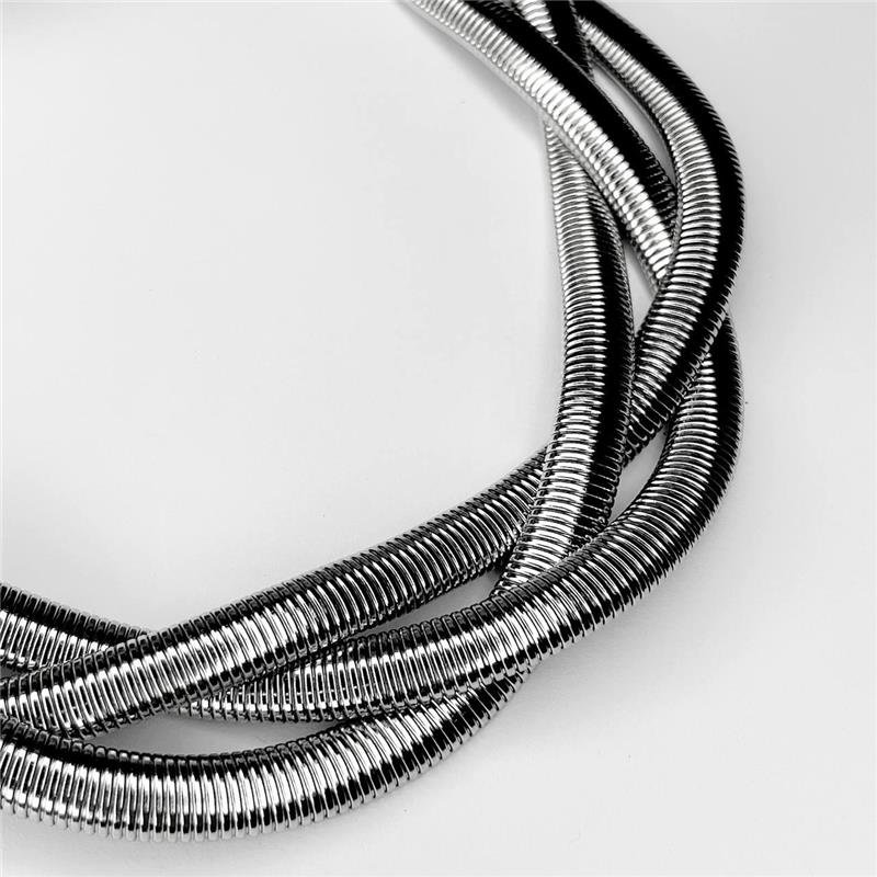 COLAR AÇO INOX LACRAIA TRANÇADO