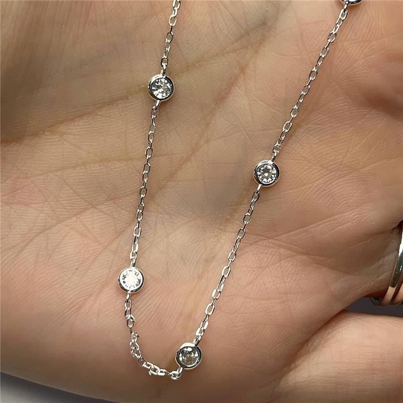 COLAR PRATA 925 13 PONTOS LUZ