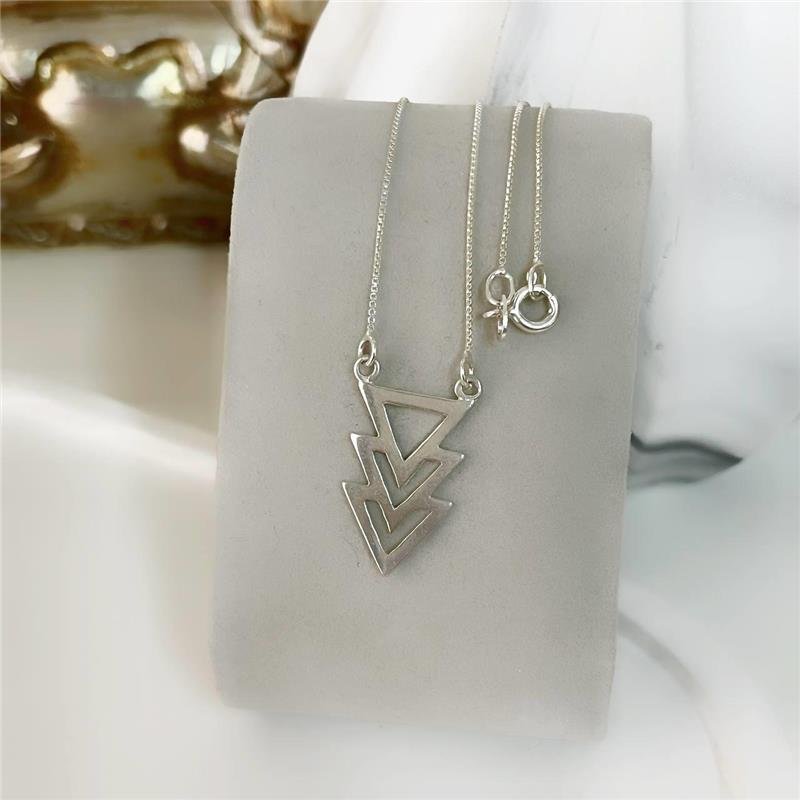 COLAR PRATA 925 3 SETAS