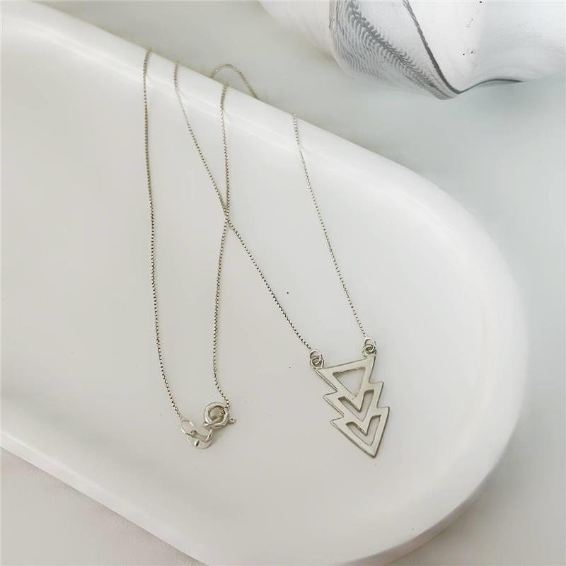 COLAR PRATA 925 3 SETAS