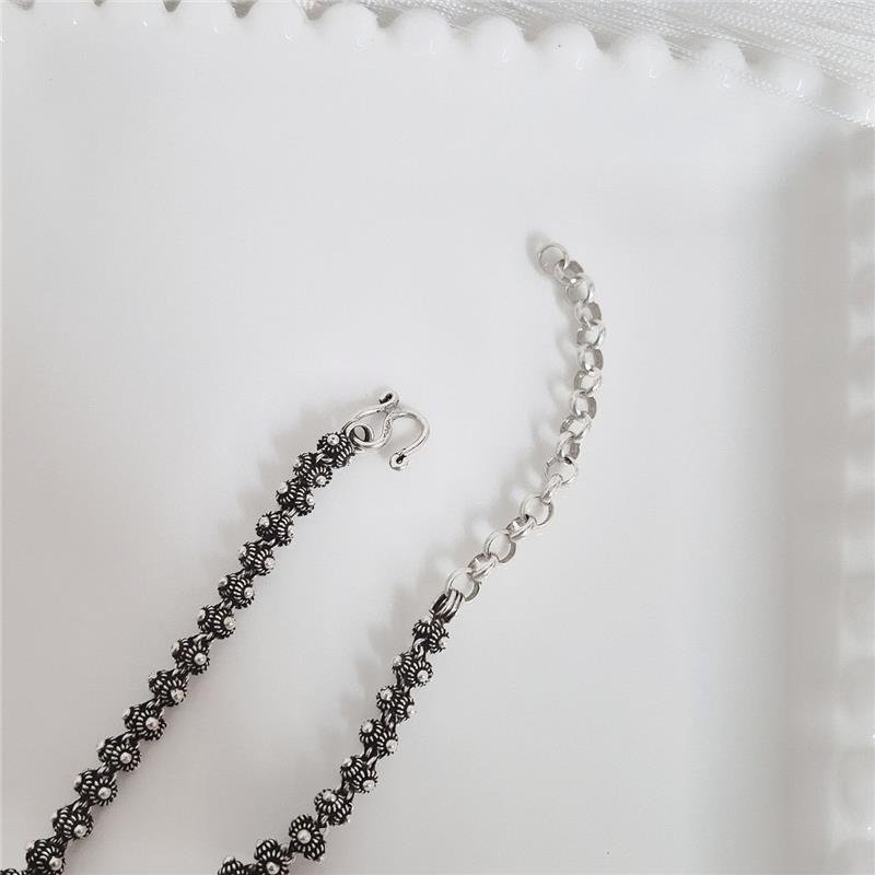 COLAR PRATA 925 BALI PIKUN ARREDONDADO