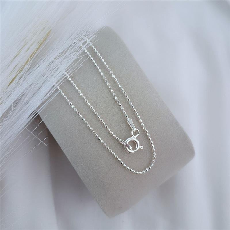 COLAR PRATA 925 BOLINHAS 40 CM