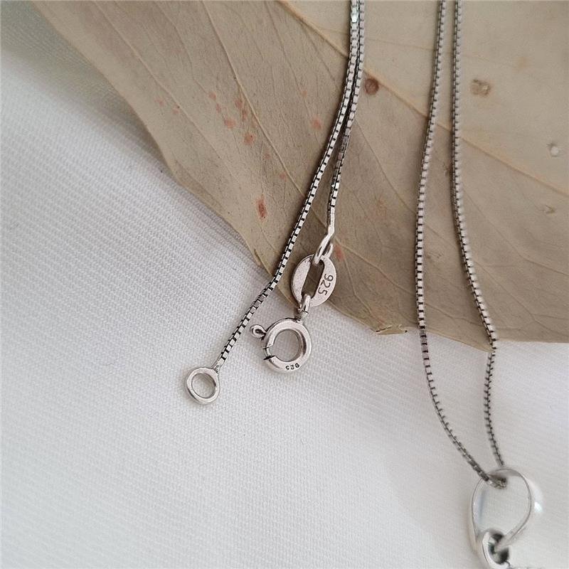 COLAR PRATA 925 BOLINHAS PEDRA NATURAL