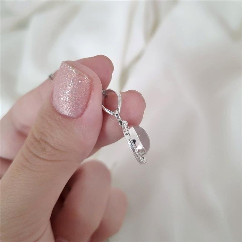 COLAR PRATA 925 BOLINHAS PEDRA NATURAL