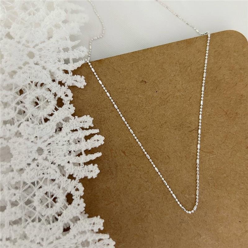 COLAR PRATA 925 CANUTILHO BOLINHA 40CM