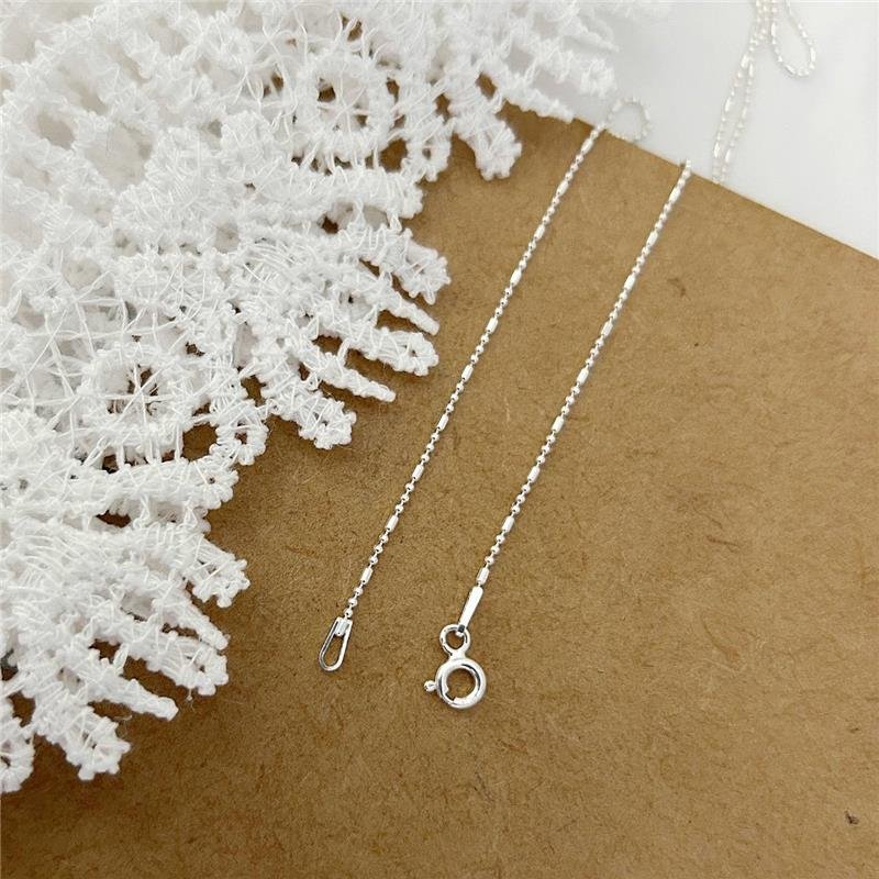 COLAR PRATA 925 CANUTILHO E BOLINHA 40CM