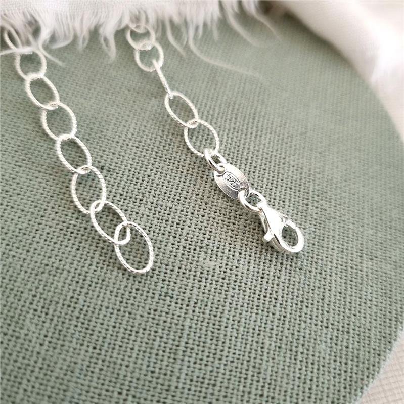 COLAR PRATA 925 CHOCKER ELOS OVAIS TRABALHADO